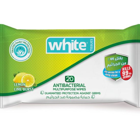 Picture of DR. WIPES ANTIBACTERIAL ANTISEPTIC WIPES 20 PCS