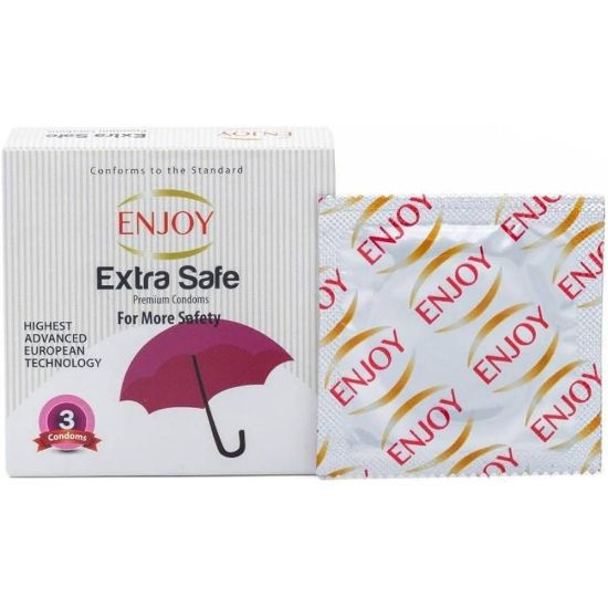 Picture of ENJOY EXTRA SAFE CONDOMS 3 PCS