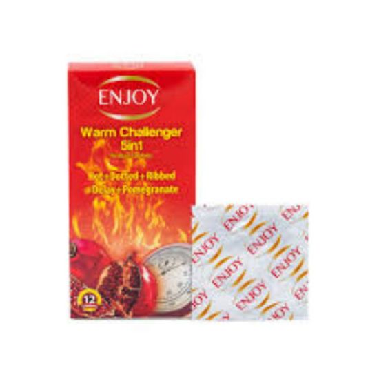 Picture of ENJOY WARM CHALENGER 5 IN 1 CONDOMS 12 PCS
