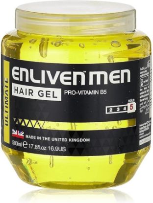 Picture of ENLIVEN MEN HAIR GEL ULTIMATE YELLOW 500 ML