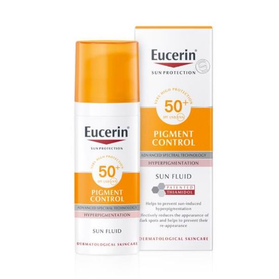 Picture of EUCERIN LIQUID SUNSCREEN BRIGHTENING WITH SPF 50+ 50ML 8963