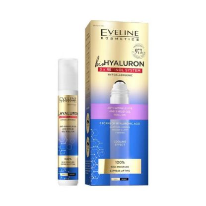 Picture of EVELINE BIO HYALURON ANTI WRINKLE EYE ROLL ON 15 ML 741