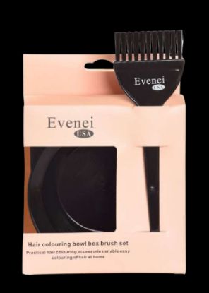 Picture of EVENEI HAIR COLOURING BOWL BOX BRUSH SET8029