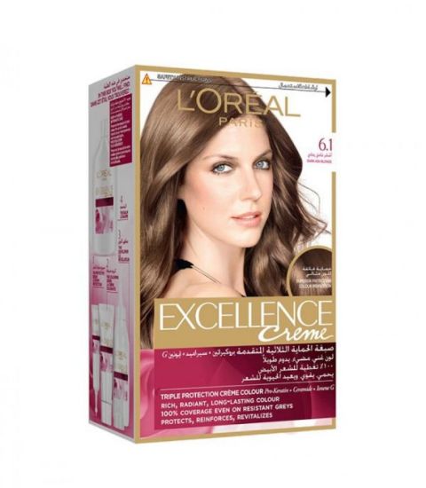 Picture of EXCELLENCE COLOR 6.1 DARK ASH BLONDE 59219-9101 اشقر غامق رم