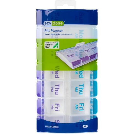 Picture of EZYDOSE WEEKLY AM/ PM PILL  PLANNER XL-5855