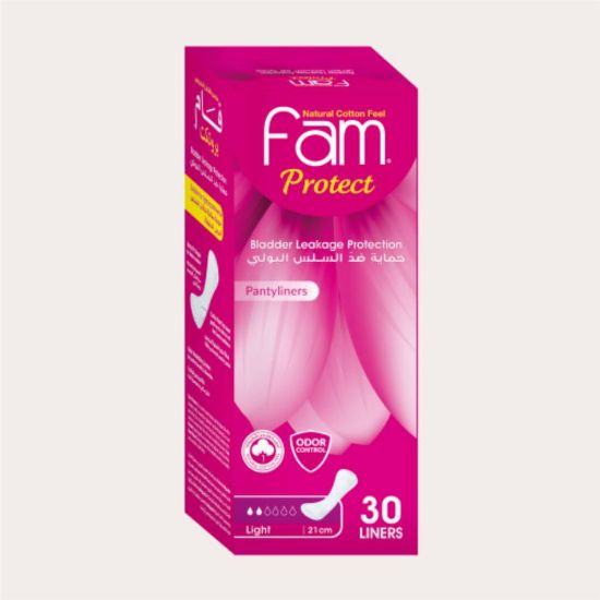 Picture of FAM BLADDER LEAKAGE PROTECTION LIGHT 30 LINERS 7419#