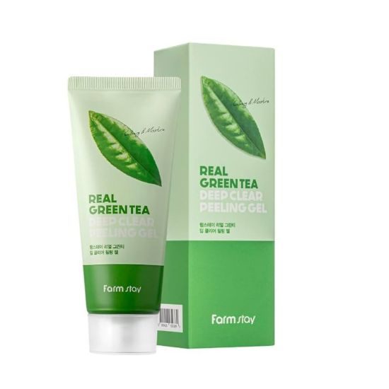 Picture of FARMSTAY REAL GREEN TEA CLEAR PEELING GEL 100ML