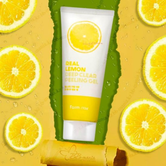Picture of FARMSTAY REAL LEMON CLEAR PEELING GEL 100ML