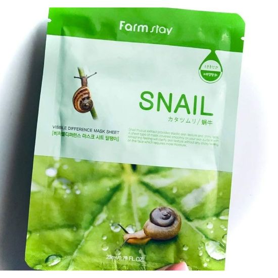 Picture of FARMSTAY VISIBLE DIFFERENCE SNAIL MASK SHEET 23ML