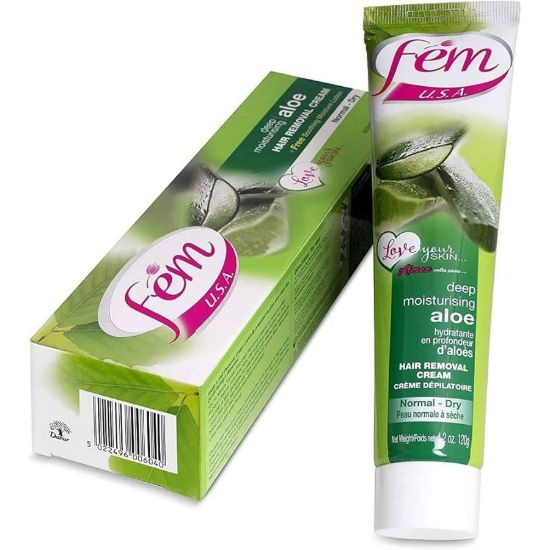Picture of FEM HAIR REMOVAL CREAM SENSITIVE ALOE VERA 120 G 3013