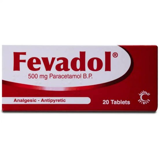 Picture of FEVADOL 500 MG 20 TAB