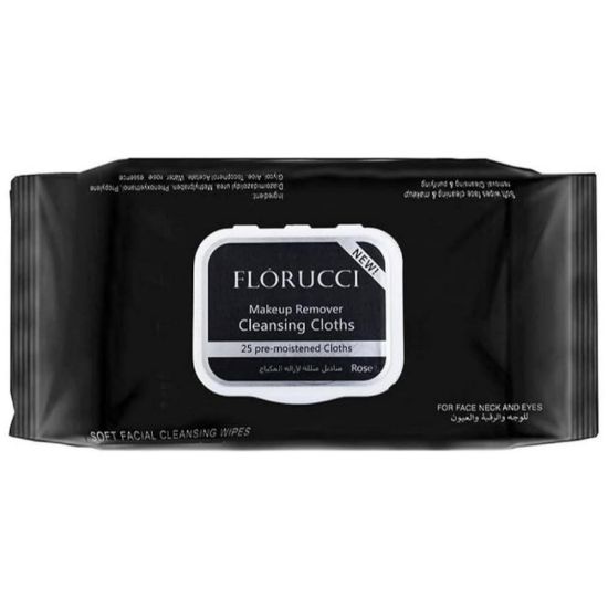 Picture of FLORUCCI MAKEUP REMOVER CLEANSING WIPES 25PCS - FC-006