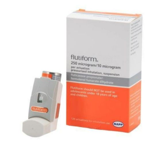 Picture of FLUTIFORM INHALER 250/10MCG INHALER WS