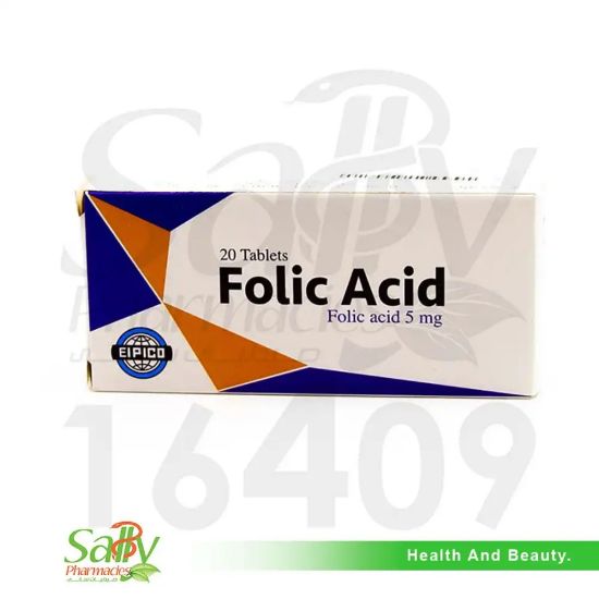 Picture of FOLIC ACID 5 MG 20 TAB