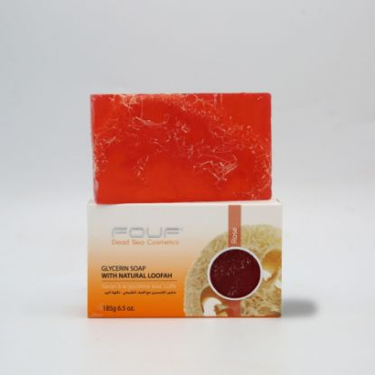 Picture of FOUF GLYCERIN SOAP CLEAR - ROSE 185G. 5057