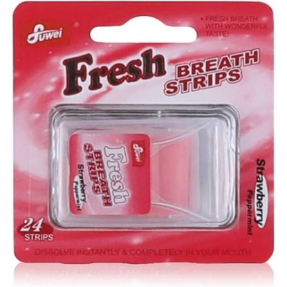 Picture of FRESH BREATH STRIPS  STRAWBERRY FLAVOR 24STRIP