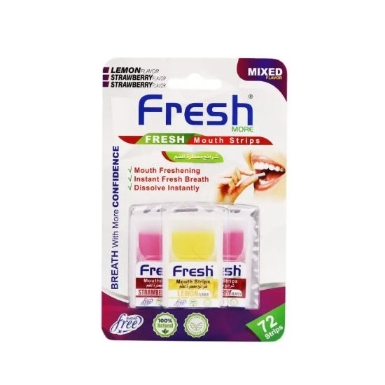 Picture of FRESH BREATH STRIPS MIX - MINT- STRAWBERRY -MINT FLAVOR