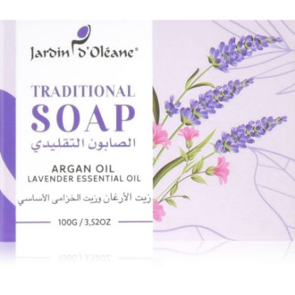 Picture of GARDEN OLEAN TRADITIONAL SOAP ARGAN OIL AND LAVENDER ESSENTI