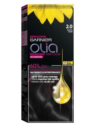 Picture of GARNIER OLIA PERMANENT HAIR COLOR 2.0 BLACK 1169
