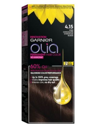 Picture of GARNIER OLIA PERMANENT HAIR COLOR 4.15 ICED CHOCOLATE 1350