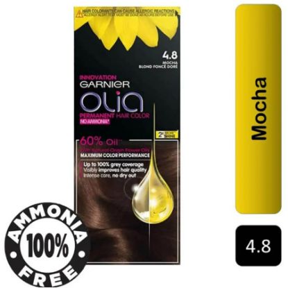 Picture of GARNIER OLIA PERMANENT HAIR COLOR 4.8 MOCHA BLOND 1367