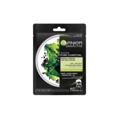 Picture of GARNIER SKINACTIVE PURE CHARCOAL FACE TISSUE MASK  28G  7086