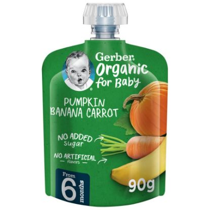 Picture of GERBER QRGANIC PUMPKIN BANANA CARROT 7X90GXA 7471