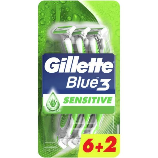 Picture of GILLETTE BLUE 3 SENSITIVE COMFORT GEL 6 TABLETS