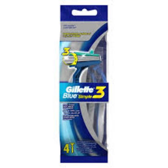 Picture of GILLETTE BLUE 3 SIMPLE 4 DISPASIBLE RAZORS BAG 32323-9646
