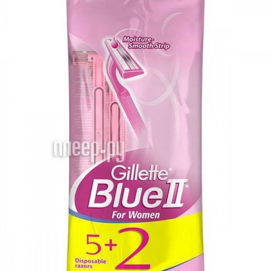 Picture of GILLETTE WOMEN BLUE 2 LUB 5 + 2 PCS #9361   كيس