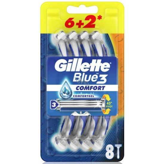 Picture of GILLETTE BLUE 3 BLADES 6 + 2 FREE 32601-2136