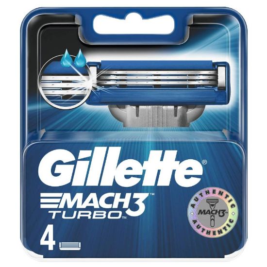 Picture of GILLETTE MACH 3 TURBO 4 X 10 BLADES 32387-1306