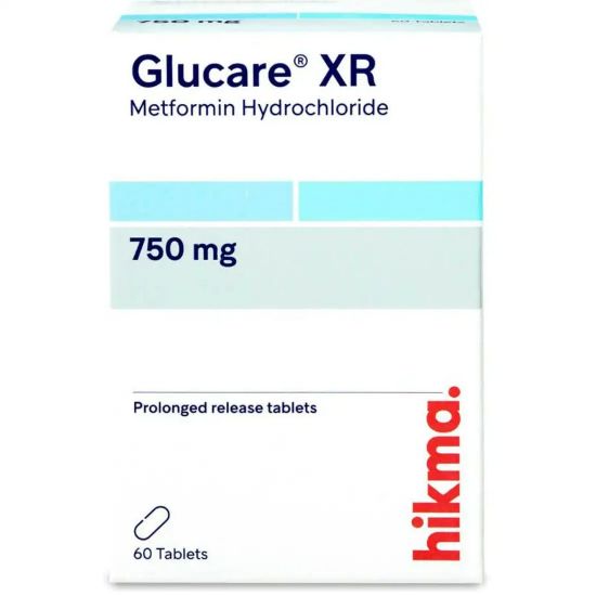 Picture of GLUCARE XR 750 MG 60 TAB