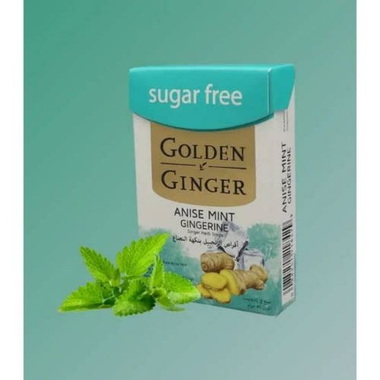 صورة جولدن جينجر أقراص الزنجبيل بنكهة النعناع 45 جرام  - GOLDEN G