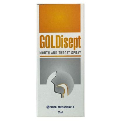 Picture of GOLDISEPT MOUTH AND THROAT SPRAY 25ML