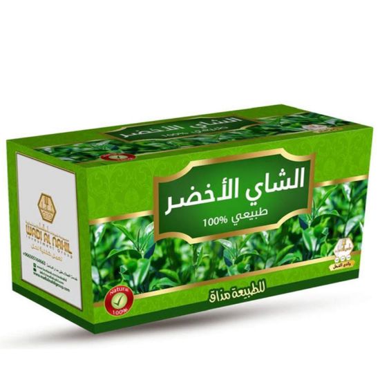 Picture of GREEN TEA CAMOMILE W-ALNAHIL 30 BAGS الشاي الاخضر بالبابونج