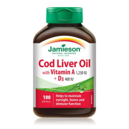Picture of GT COD LIVER OIL 100 SOFTGELS JAMIESON