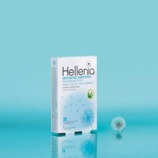 Picture of HELLENIA EPILATION WAX STRIPS FOR BIKINI & UNDERARMS 20 PCS