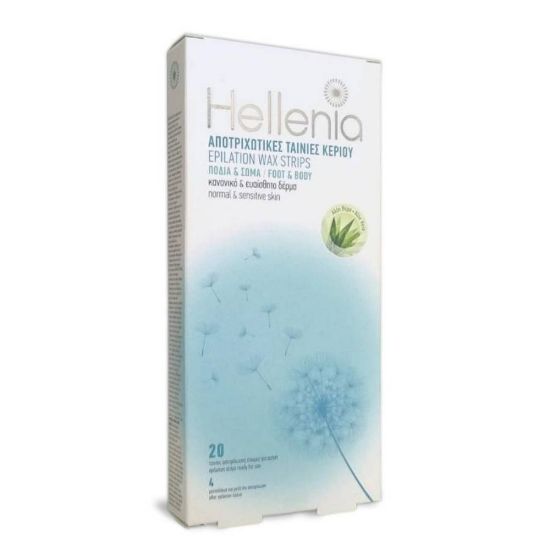 Picture of HELLENIA EPILATION WAX STRIPS FOR BODY & LEGS 20 PCS