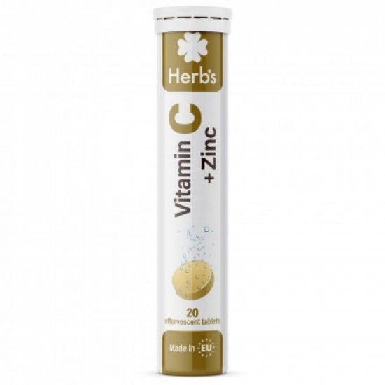 Picture of HERBS VITAMIN C + ZINC 20 TAB