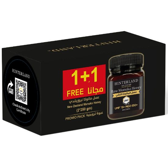Picture of HINTERLAND MANUKA HONEY 550 MGO 250 GM (1+1PACK)