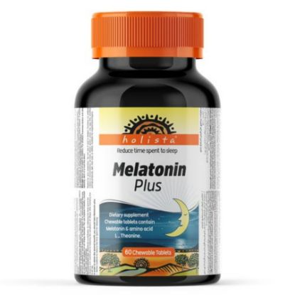 Picture of HOLISTA MELATONIN PLUS 60 CHEWABLE TABLETS