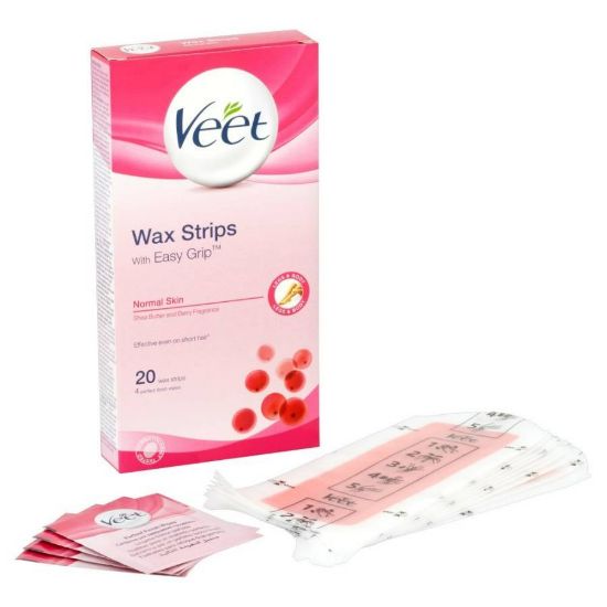 Picture of IMMAC VEET WAX STRIPS NORMAL SHEA BUTTER BERRY 20 PCS X 12 -
