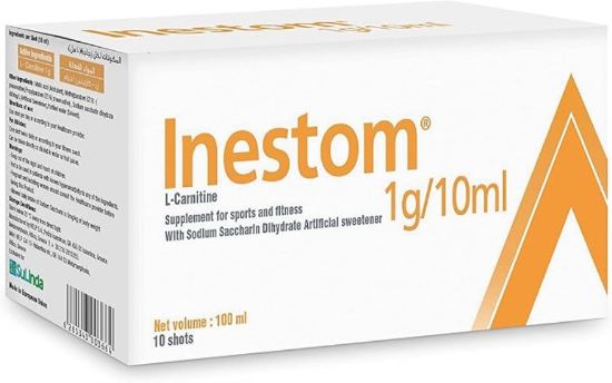 Picture of INESTOM L-CARNITINE 1G L-CANITINE 1G LIQUID SHOTS 10 SHOTS