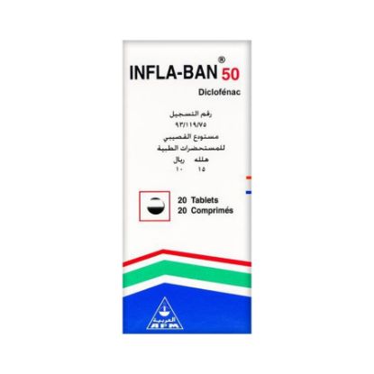 Picture of INFLA BAN 50MG 20TAB WS