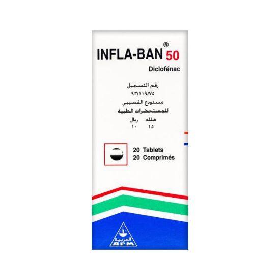 Picture of INFLA BAN 50MG 20TAB WS