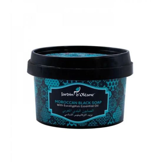 Picture of JARDIN D OLEANE MOROCCAN BLACK SOAP EUCALYPTUS OIL 250 G