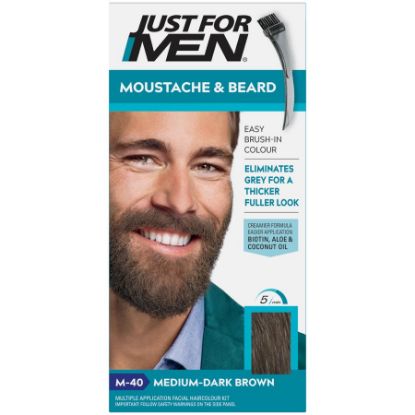 Picture of JUST FOR MEN MOUSTACHE & BEARDMEDIUM DARK BROWN  3461