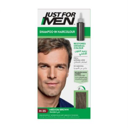 Picture of JUST FOR MEN SHAMPOO HAIRCOLOUR MEDIUM BROWN  1856