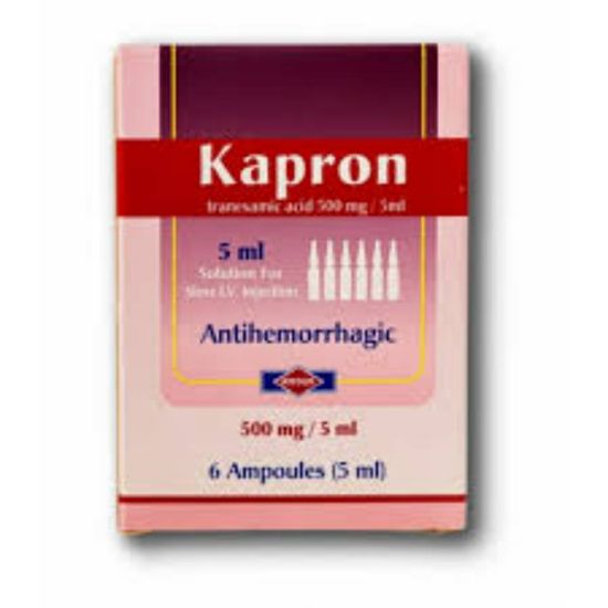 Picture of KAPRON 500 MG/5ML INJECTION 6 AMP